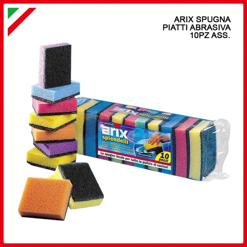 Airx 10 Spugne Abrasive Colorate 1276 vendita online - negozio cinese  Pulizia