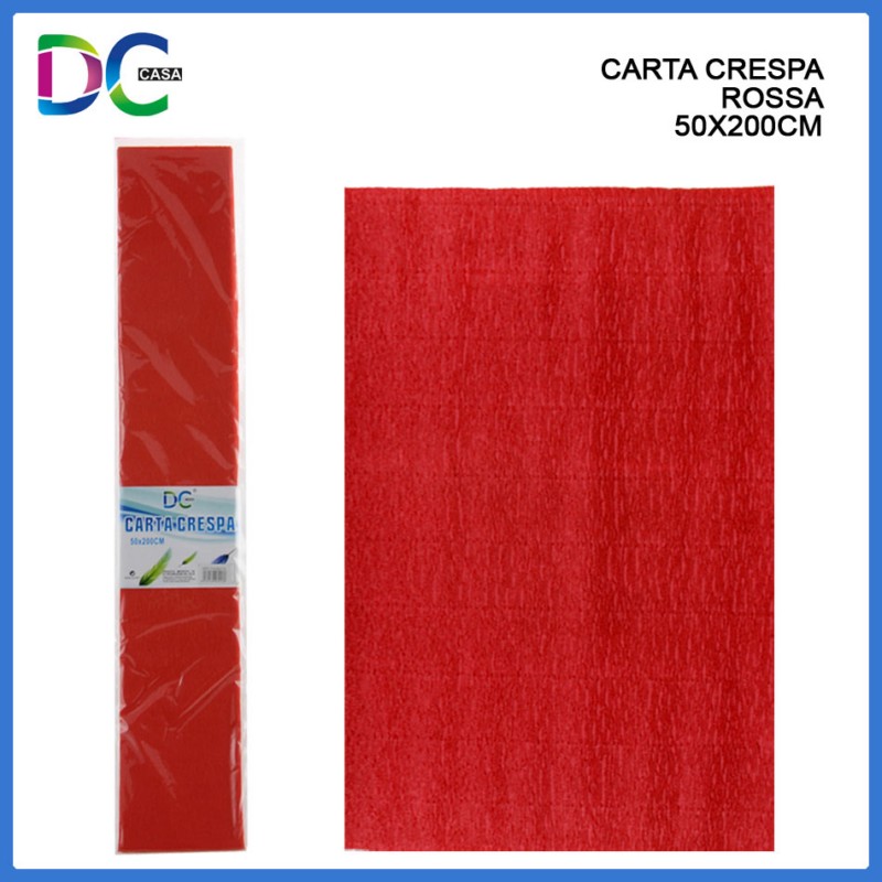 Carta Crespa 50X200Cm Rossa vendita online - negozio cinese Cartoleria