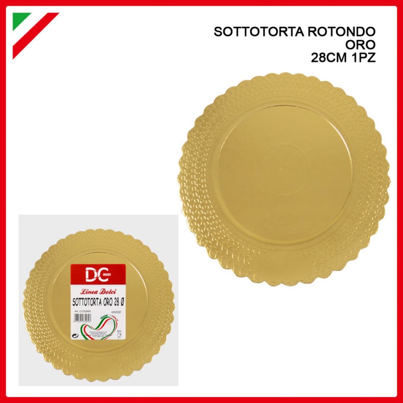 Sottotorta Rotondo Oro 28Cm vendita online - negozio cinese Accessori  Pasticceria