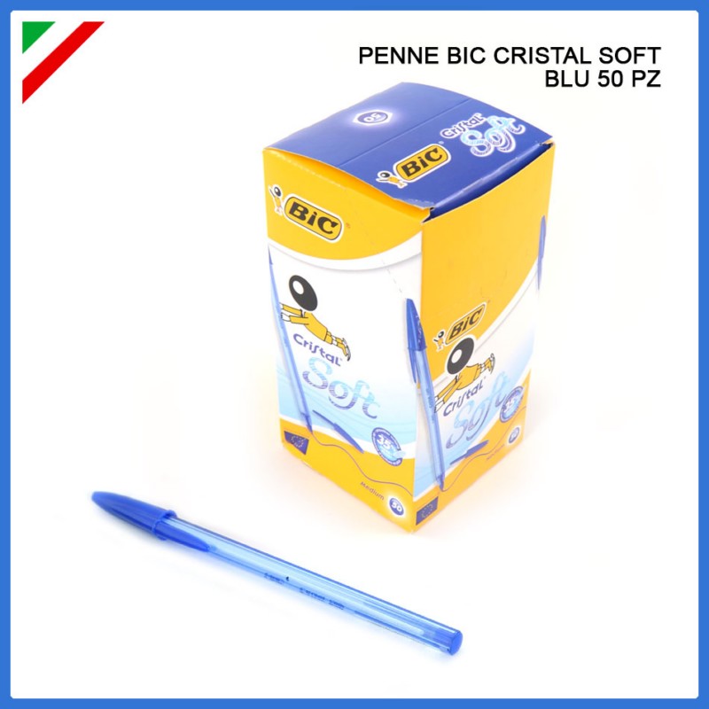 Bic Penna Sfera Cristal Soft 1.2Mm Blu vendita online - negozio