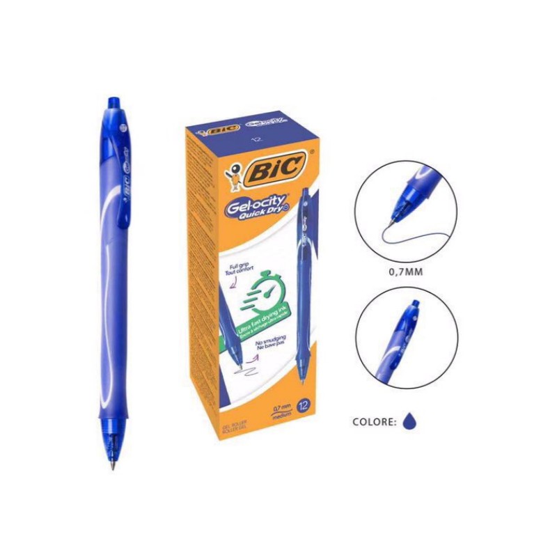 Bic Penna Gel-Pcity Quick Dry 0.7Mm Blu vendita online - negozio cinese  Cancelleria Scrittura