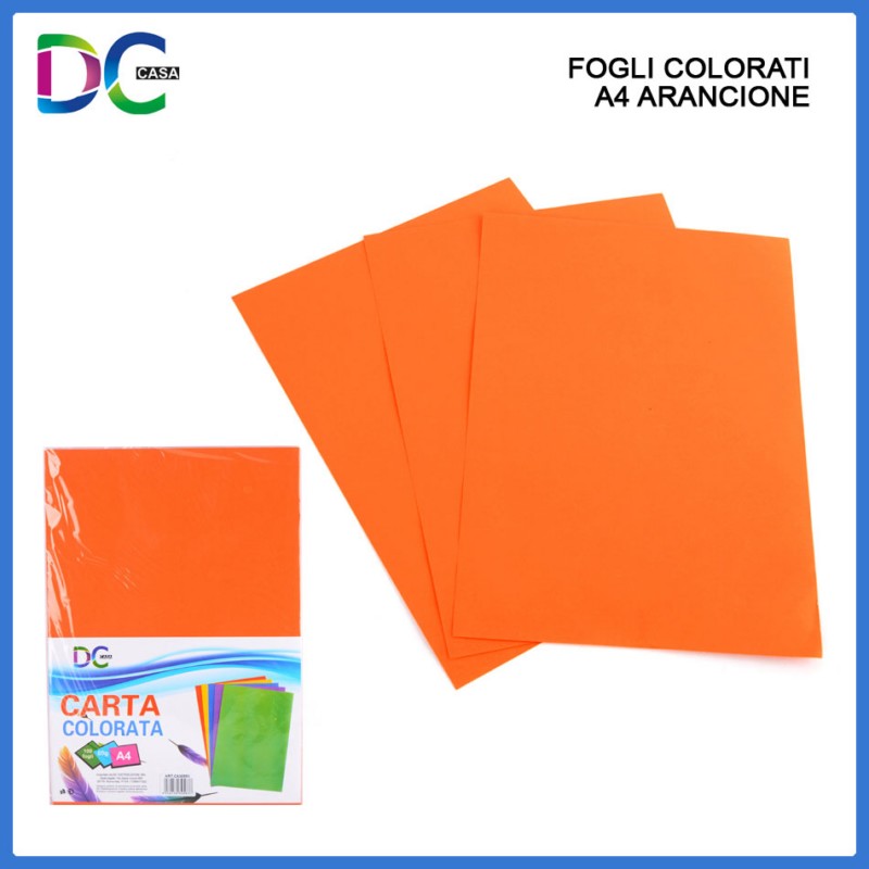 Fogli Colorati A4 Arancione vendita online - negozio cinese Cartoleria