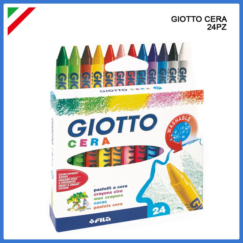Giotto Pastelli Cera 24Pz vendita online - negozio cinese Cartoleria