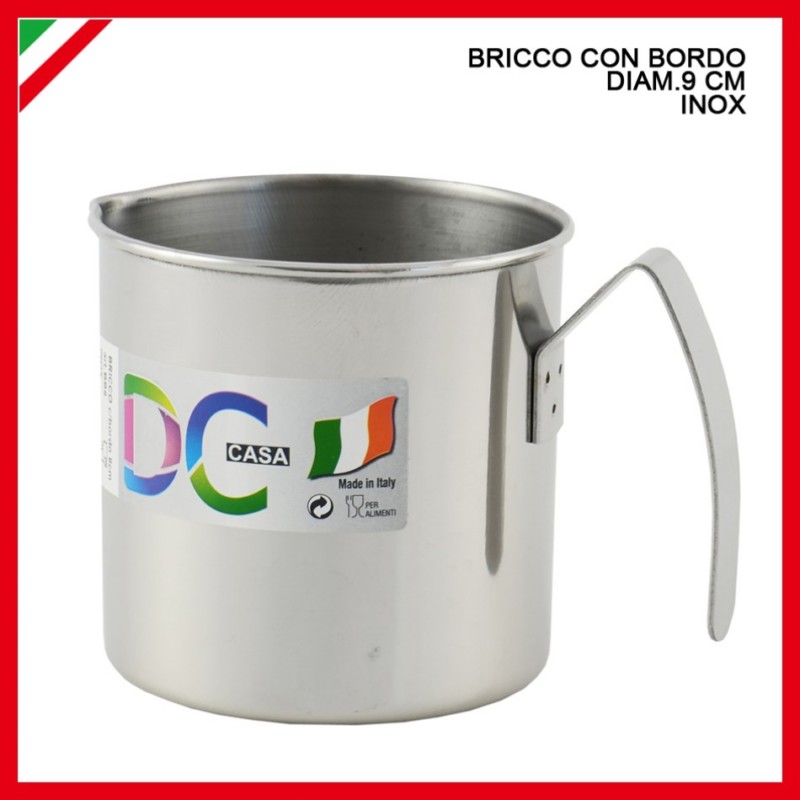 Bricco C/Bordo 9Cm Acciaio Inox vendita online - negozio cinese