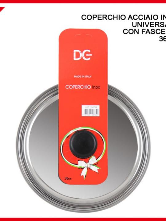 Coperchio Ac.Inox Uni,.C/Fasc 36Cm