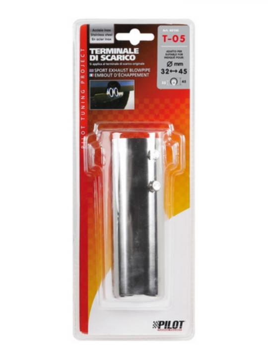 Terminale T-05 Acciaio Inox Diam.32-45Mm