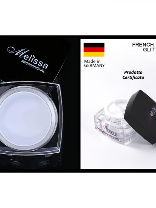 Melissa Gel French Bianco Glitterato 30M