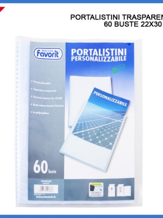 Portalistino Personalizzabile A4 60Tasch