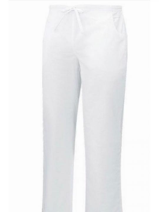 Q8182-2 Pantalone Con Laccio Bianco