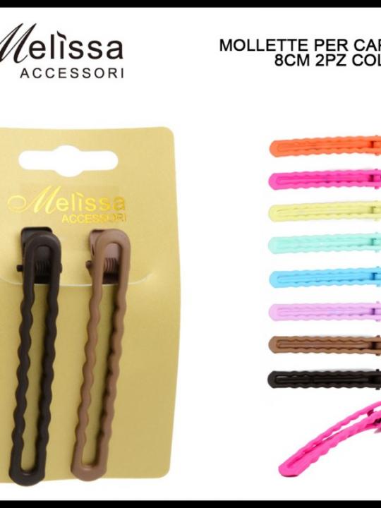 Mollette Per Capelli 8Cm 2Pz Ass