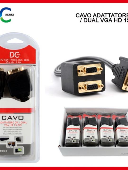 Cavo Adatt. Dvi /Dual Vga Hd 15Pin