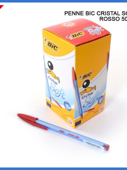 Bic Penna Sfera Cristal Soft 1.2Mm Rosso