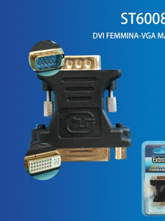 Adattatore Dvi Femmina A Vga Maschio Qta