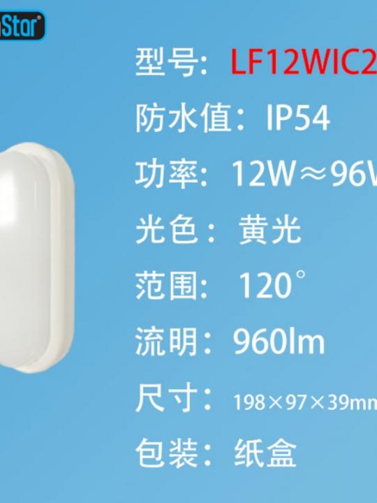 Lampada Soffitto 12W 960Lm Luce Calda