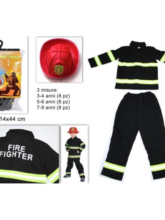 Vestito Pompiere 3-4/5-7/7-9Anni