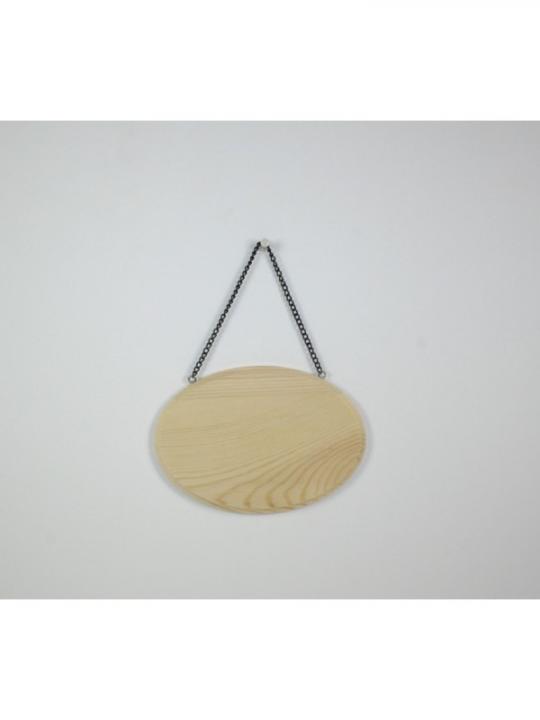 Quadretto Legno Ovale 17X12Cm Decoup