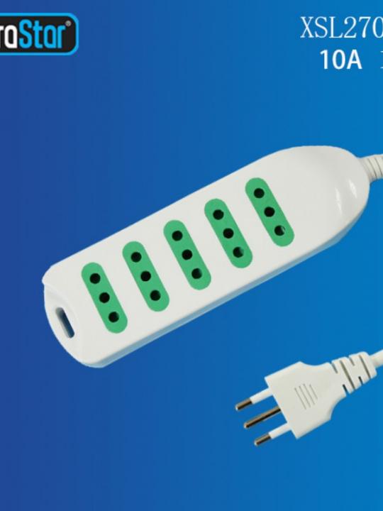 Multipresa Spina 10A Con 5 Posizioni 10A