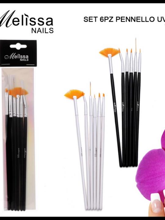 Pennello Uv Gel 18Cm 6Pz Ass