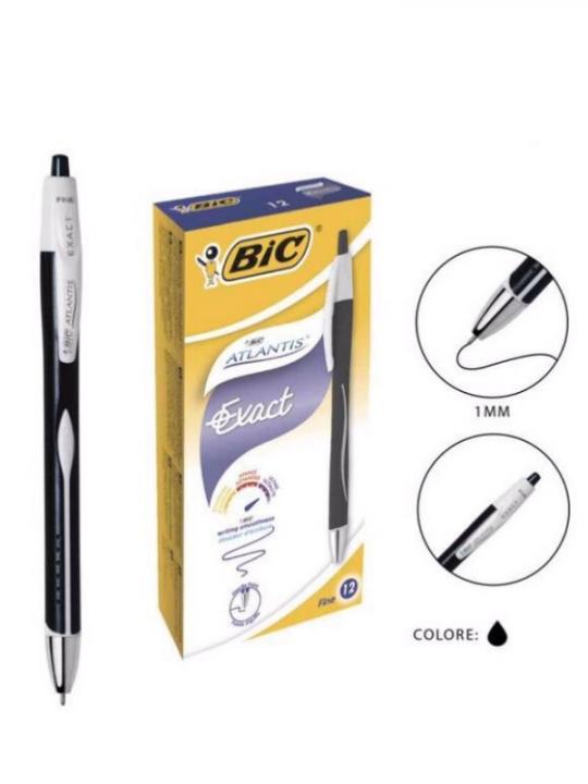 Bic Penna Atlantis Exact 0.7Mm Nero