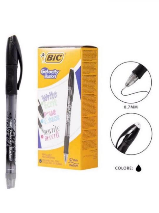 Bic Penna Gel-Ocity Illusion 0.7Mm Nero