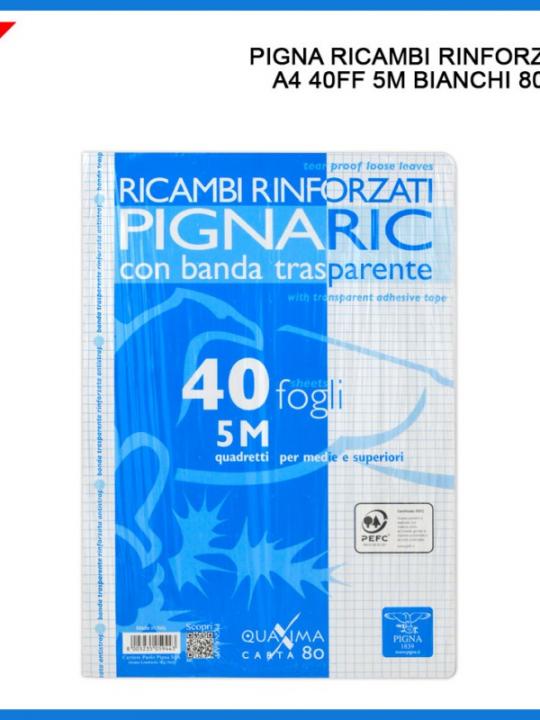 Ricambi Rinforzati A4 40Ff 80G 5M Bianco