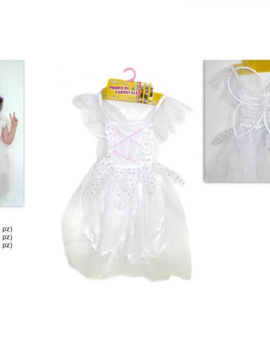 Vestito Fatina Bianco 3Mis. 3-4/5-6/7-9A