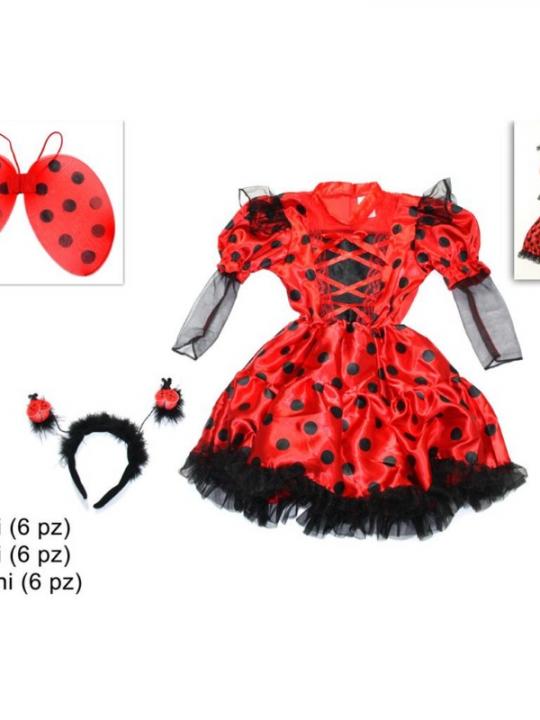 Costume Coccinella 3Mis.3-5/6-8/9-11 Ann