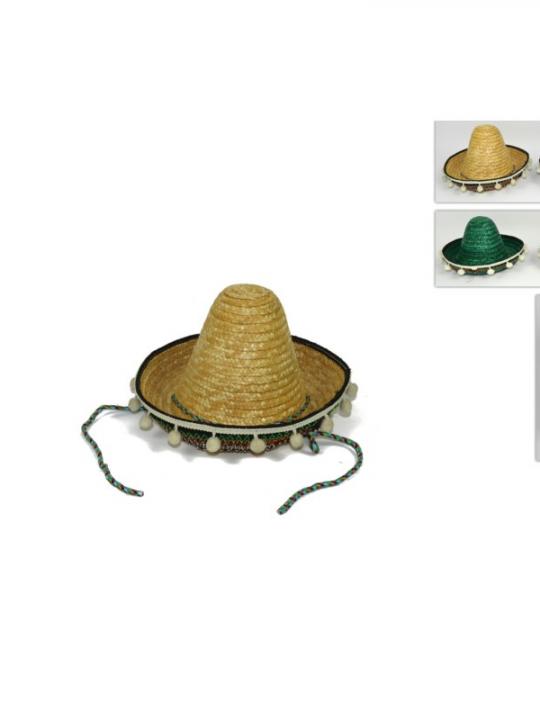 Sombrero Cappello Messicano Paglia Picco