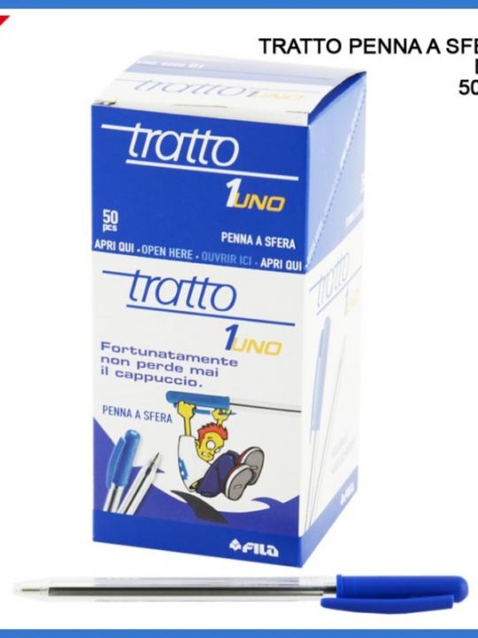 Tratto Penna Sfera 1Uno 0.5Mm  Blu 1Pz