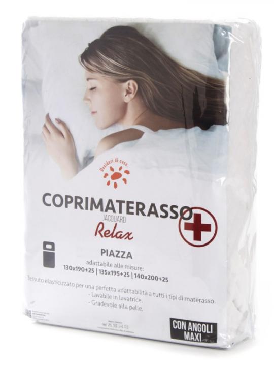 Coprimaterasso Jacquard Relax 1P