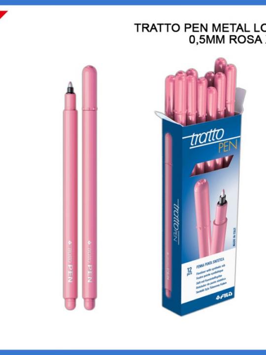 Tratto Pen Metal Look 0.5Mm Rosa 1Pz