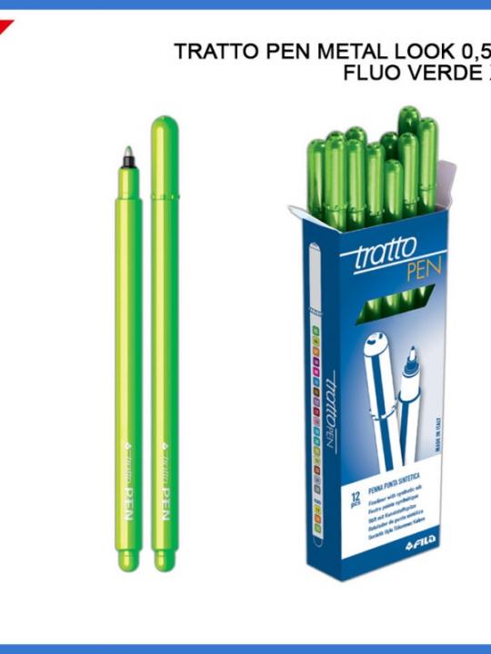Tratto Pen Metal Look 0.5Mm Fluo Verde