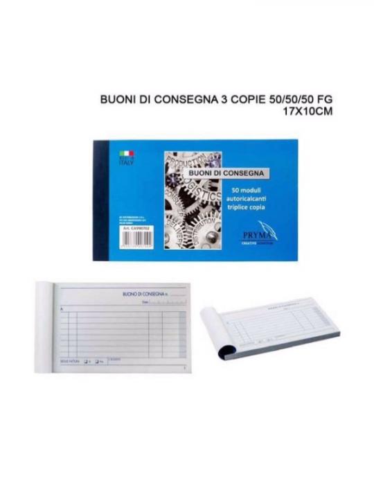 Buoni Di Consegna 3 Copie 50/50/50 Fg 17