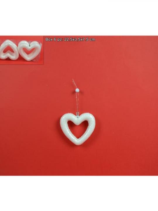 Cuore Appendino Set 6Pz In Box Pvc