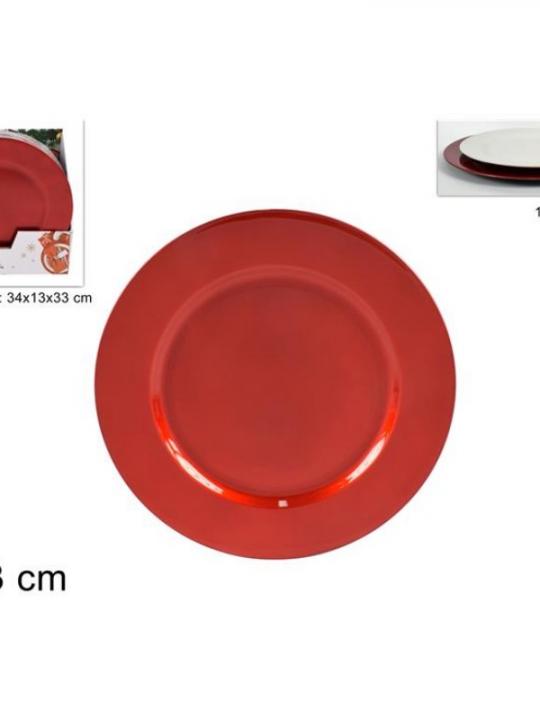 Sottopiatto 33Cm Rosso