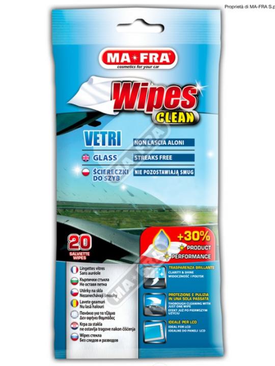 Wipes Clean Vetri 20 Salviette