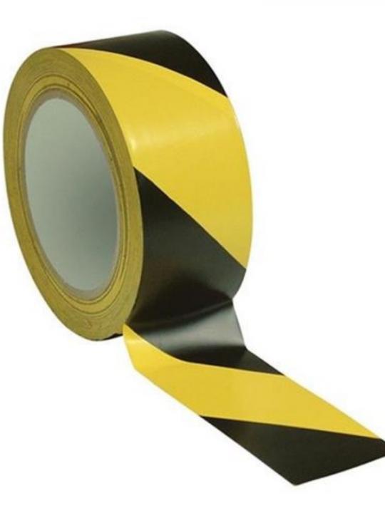 Nastro Telato Mm50X25M Giallo/Nero