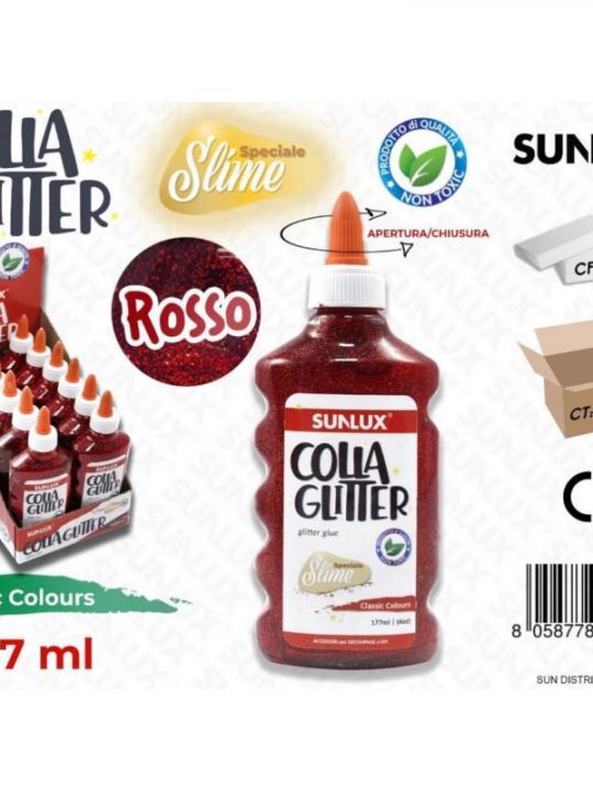 Colla Glitter Rosso 177Ml