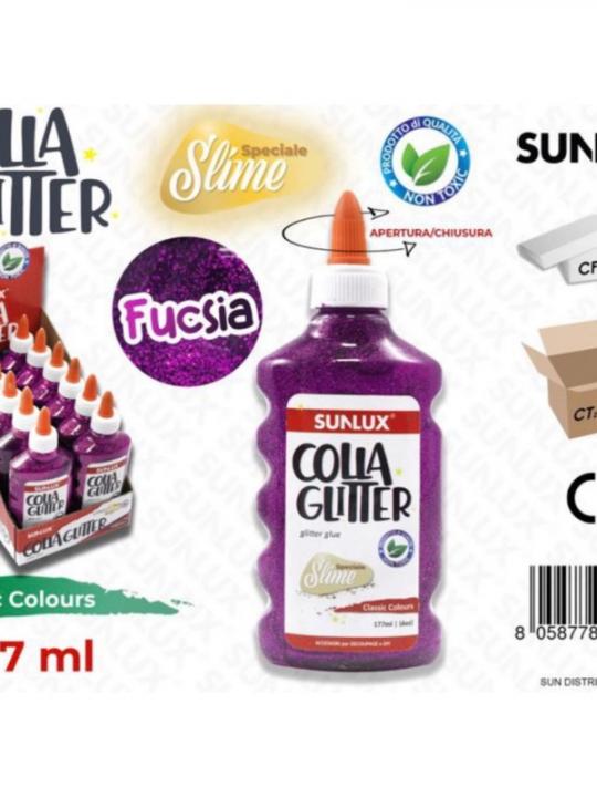 Colla Glitter Fucsia 177Ml