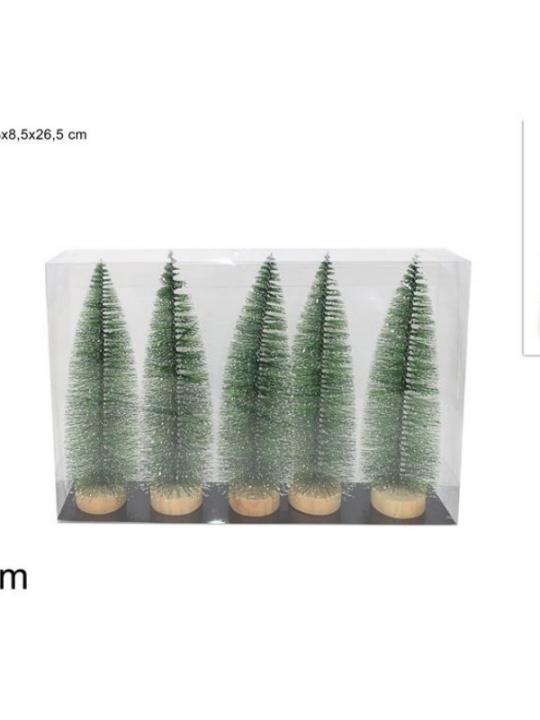 Alberi 5Pz 26Cm In Box Pvc