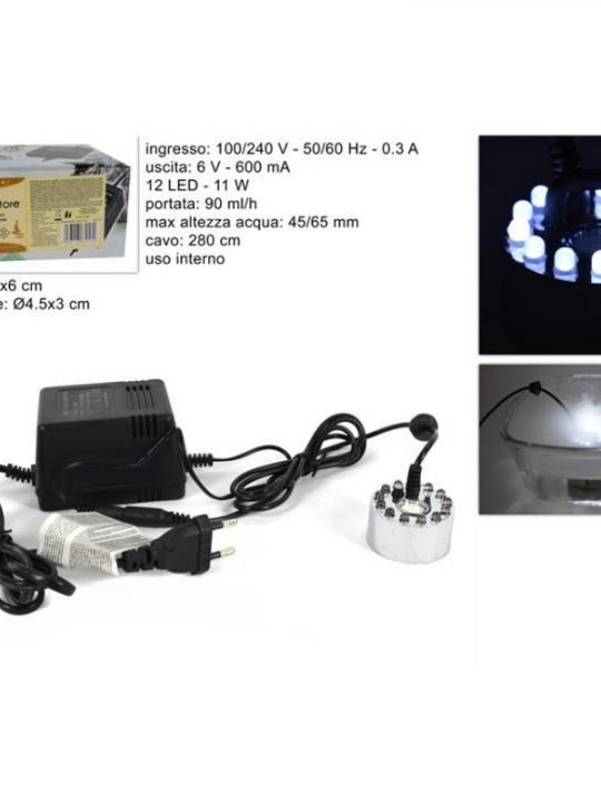 Nebulizzatore Con 12 Led Bianco Hk-Whq/W