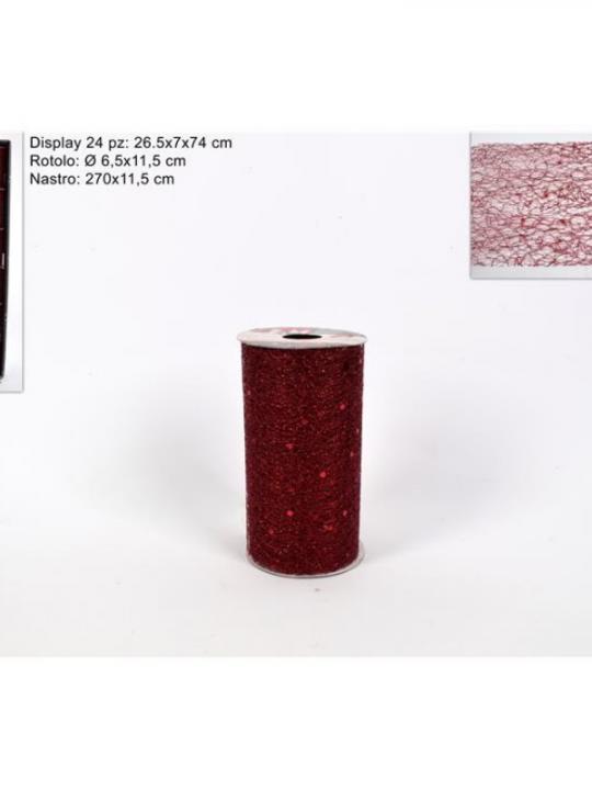 Nastro Rete Glitter 11.5Cm X 2.7M Bordea