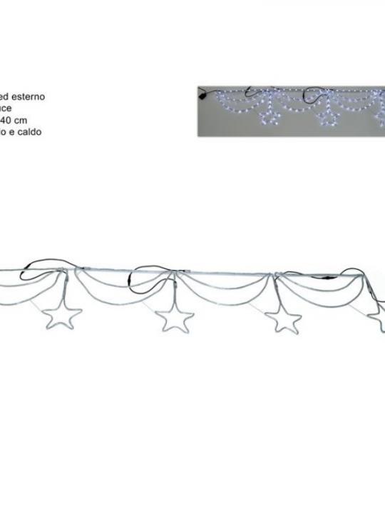 Cornice Led C/Stelle 305X60Cm Bianco