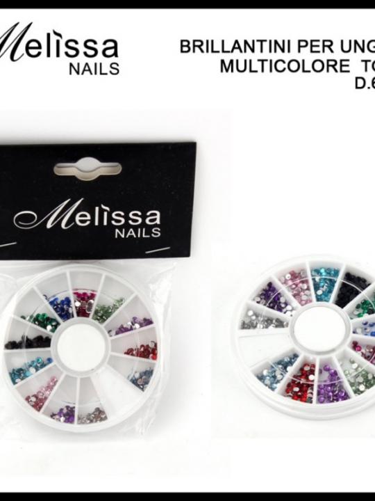 Brillantini Nails Multicolore D6Cm 12Pz