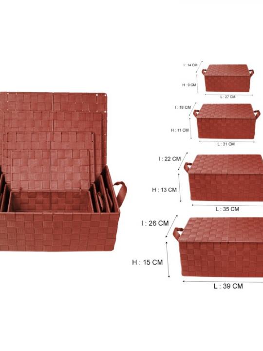 Corb Sangle + Couv Terracotta31X18Xh11