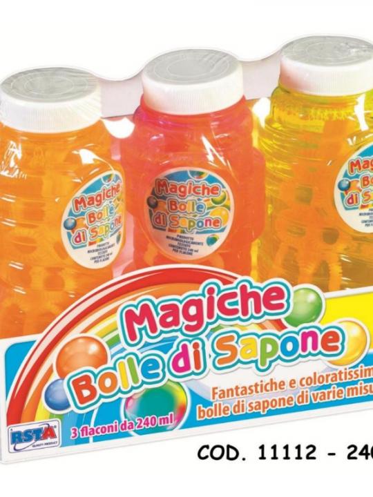 3 Bott. Bolle Sapone Da 240 Ml