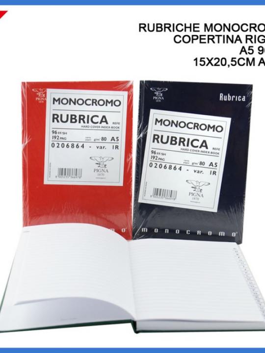 Rubrica C/Rigida Monocromo A5 6Ff 80G 1R