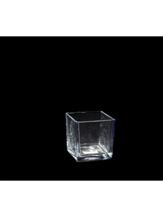 Vaso Cubo In Vetro Cm 8X5.8