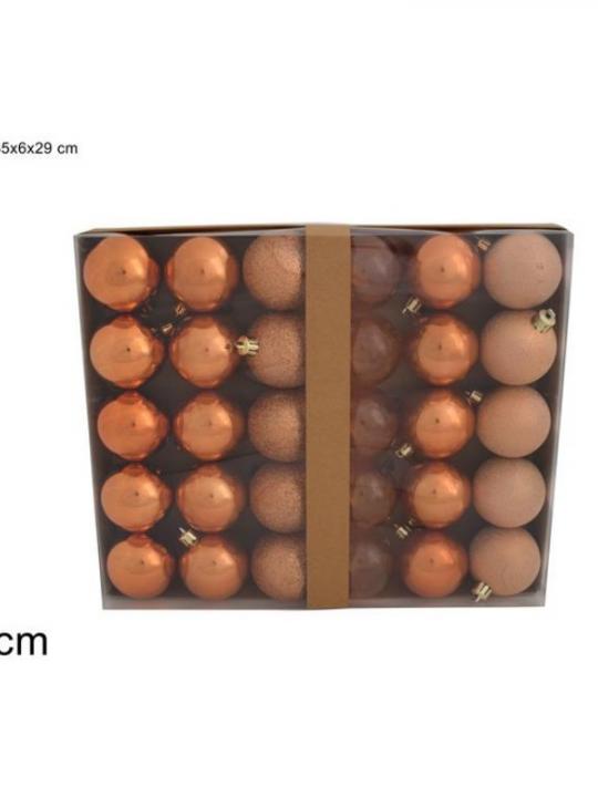 Palle 6Cm 30Pz 6Ass In Box Copper