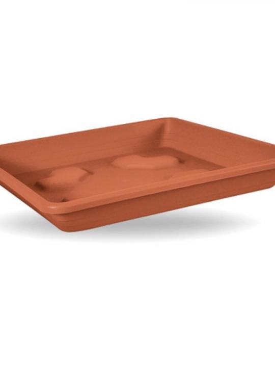 Sottovaso Quadrato  Cm42 Terracota